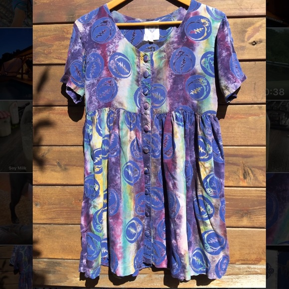 Grateful Dead Dresses & Skirts - Grateful Dead Babydoll Steal your Face 1994 Dress